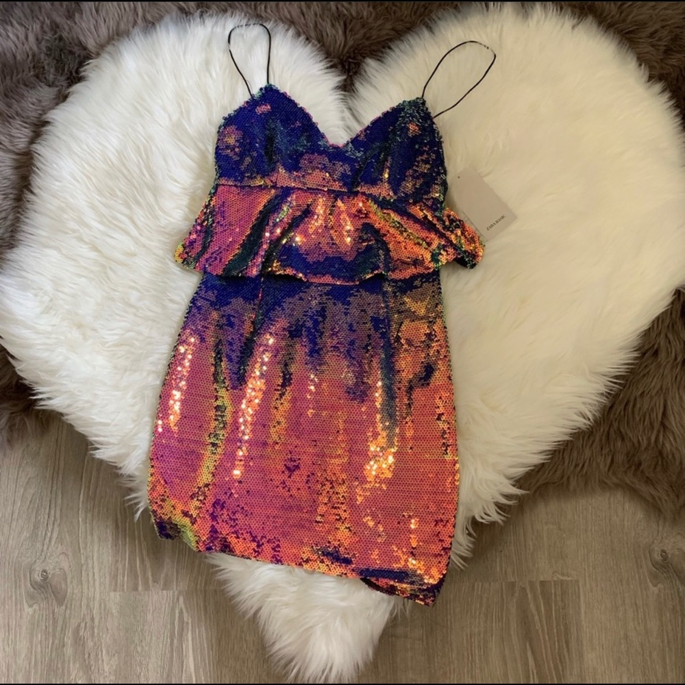 Zara Sequin Dress Sequin Mini Dress Size Small Taylor Swift Concert